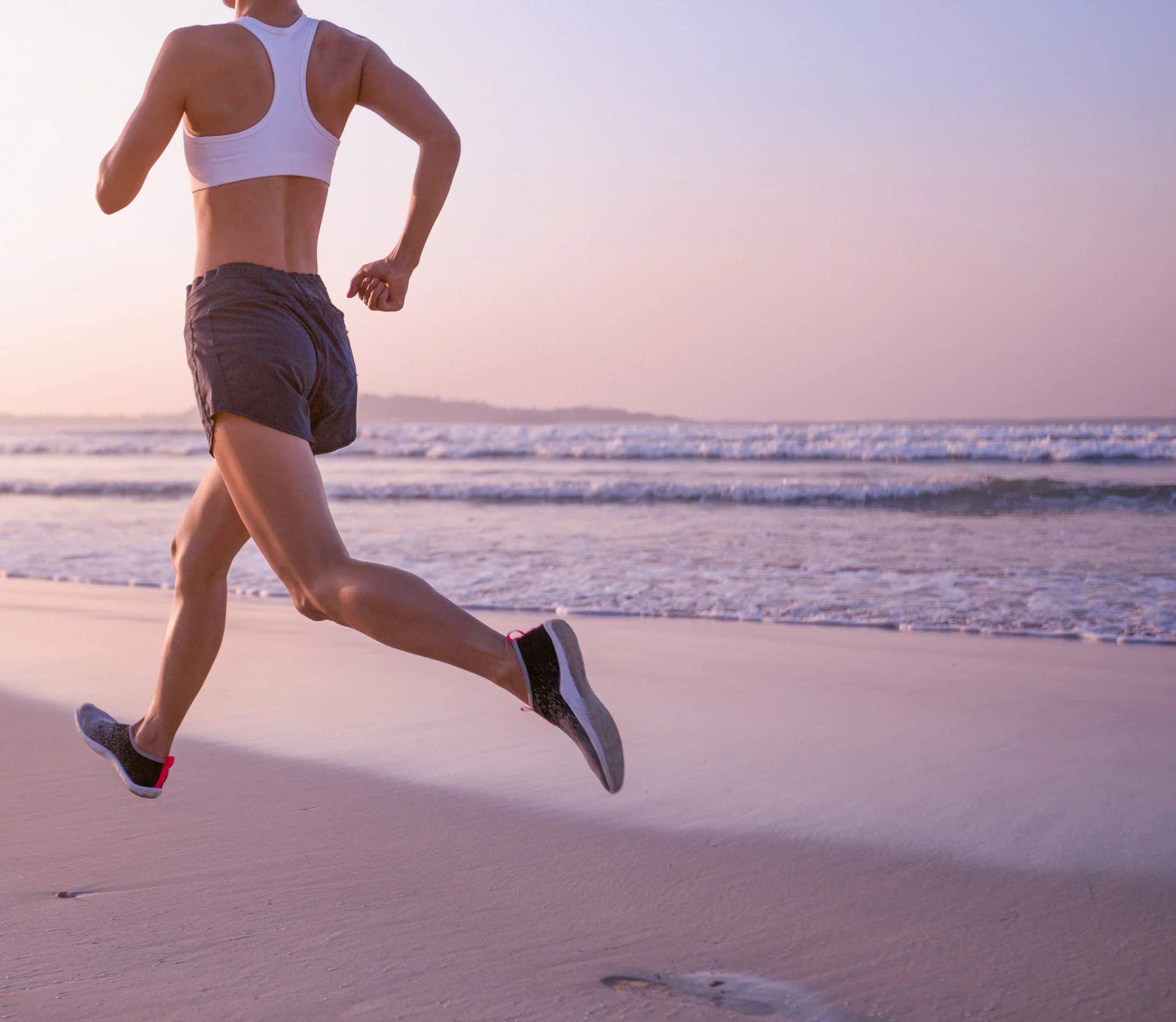 Runner in motion, representing return to active movement